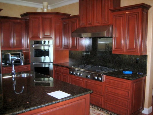 Cherry Red with Dark Glaze Yelp Cherry Red with Dark Glaze Yelp