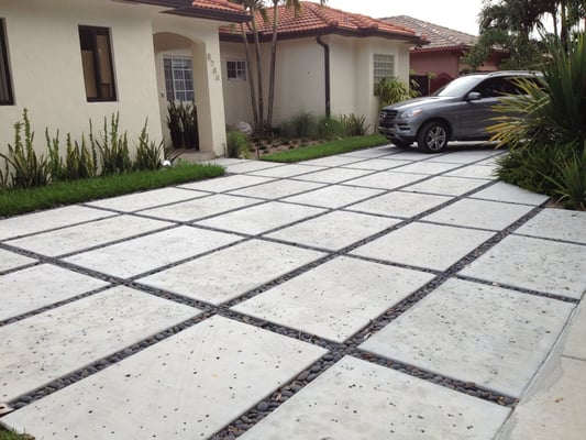 Modern+Driveways We specialize in modern rectangle concrete driveways. | Yelp