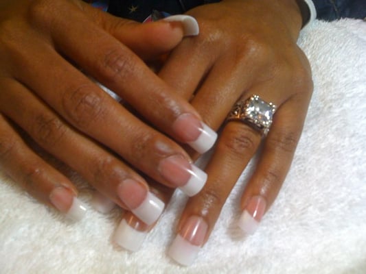 Short Pink And White Acrylic Nails Ledufa Over 40 Hands By All Means Wear Dark Nail Polish Andor Acrylic Nails But If Your Are Aging Try To Go With A Manicured Be Inspiration Article