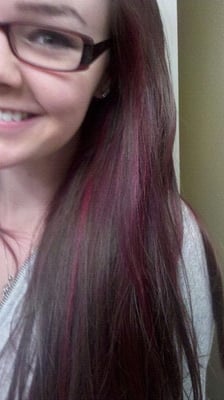 Red Violet Hair with Highlights Red Violet Hair with Highlights