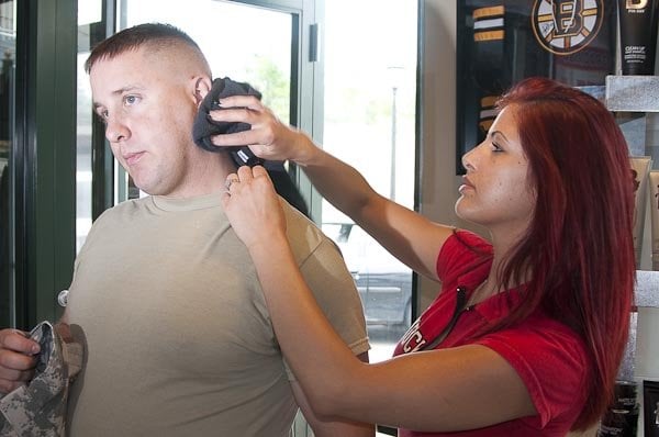 high and tight military haircut. high and tight military haircut.
