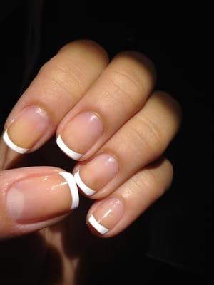 Perfect french manicure in my short nails! | Yelp Perfect french manicure in my short nails! | Yelp