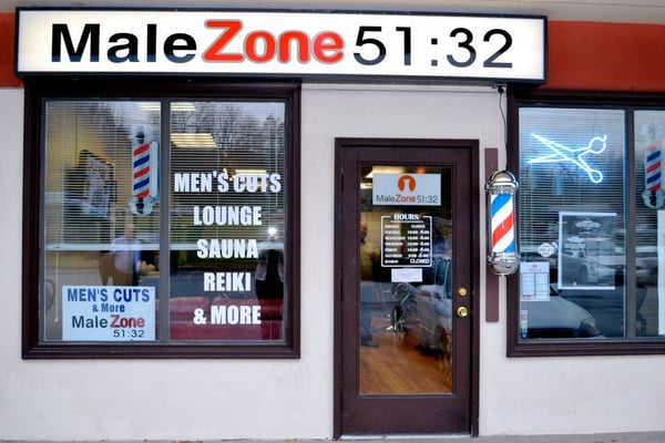The outside view of Male Zone 51:32 Barber Lounge & Spa Yelp