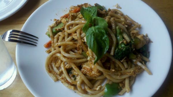 Chicken Basil Udon